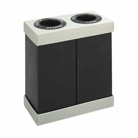 PINPOINT At-Your-Disposal Recycling Center in Double Bin in Black PI685149